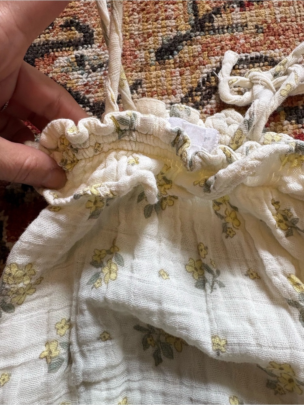 Angel Dear | Cream Floral Buttercup Bouquet Bubble | 6-12M - Picture 4 of 8
